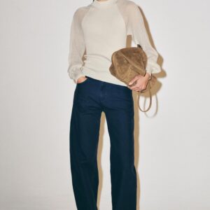 CONTRAST SLEEVE KNIT JUMPER