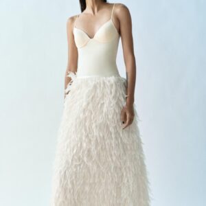 ZW COLLECTION LIMITED EDITION FEATHER SKIRT