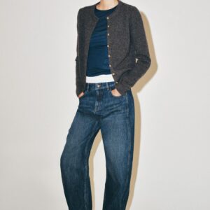 CASHMERE WOOL BUTTONED CARDIGAN