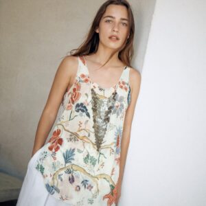 ZW COLLECTION BEADED PRINTED TOP