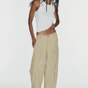 Oversize flowing cargo trousers