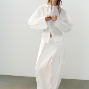 SATIN BALLOON CARGO TROUSERS