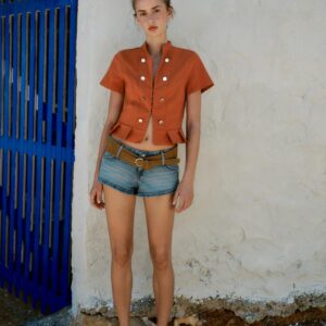 SHORT SLEEVE TOP WITH BUTTONS
