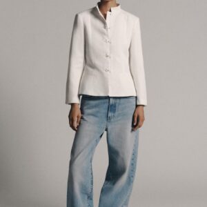 ZW COLLECTION PEPLUM BLAZER WITH FROG FASTENING