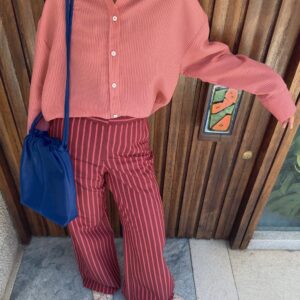 STRIPED FLOWING SHIRT
