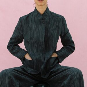 ZW COLLECTION STRIPED LINEN BLAZER
