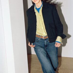ZW COLLECTION STRIPED POCKET SHIRT