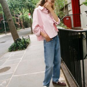 STRIPED SHIRT WITH WIDE ARMHOLES