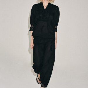ZW COLLECTION EMBROIDERED SAROUEL TROUSERS
