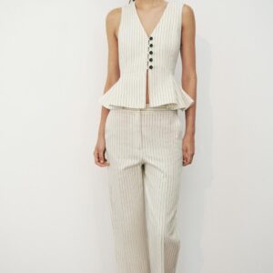 PINSTRIPED TROUSERS