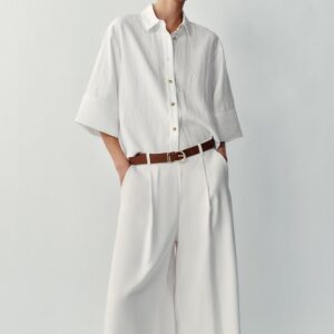 LONG BELTED BERMUDA SHORTS
