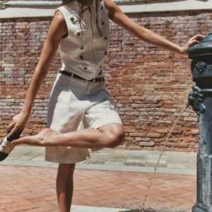 BUTTONED HALTER WAISTCOAT