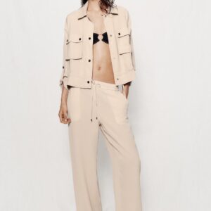 FLOWING TROUSERS WITH ELASTIC WAIST