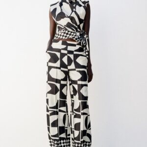 GEOMETRIC PRINT TROUSERS