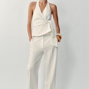 HALTER NECK KNOT WAISTCOAT
