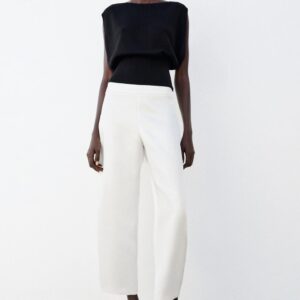 SATIN BARREL TROUSERS