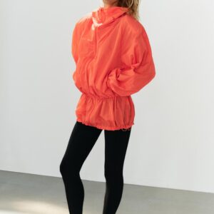 NYLON ZIP-UP MINI DRESS