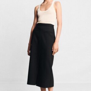 MIDI SKIRT WITH SLIT
