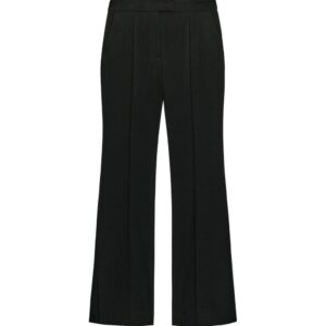 FLARED TROUSERS WITH VENTS - BLACK