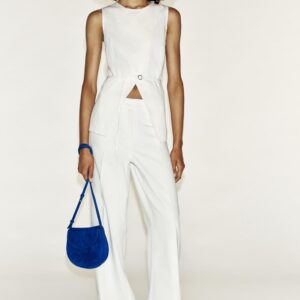 Z1975 DENIM WRAP WAISTCOAT WITH BELT