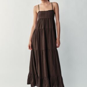 PANELLED LONG DRESS