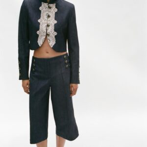 LONG BUTTONED BERMUDA SHORTS