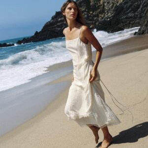 LACE CAMISOLE MIDI DRESS