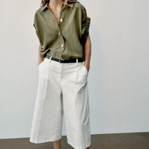 DRAPED SLEEVE SHIRT