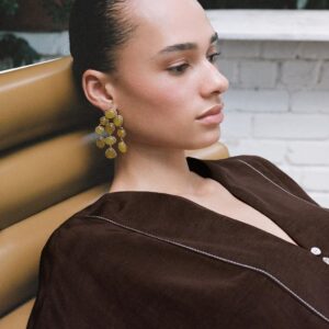 LINEN BLEND SHIRT WITH CONTRAST STITCHING