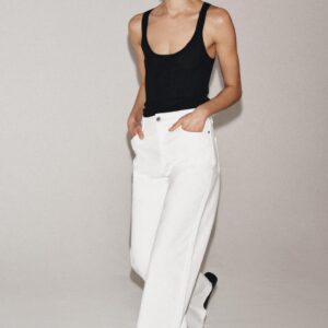 ZW COLLECTION HIGH-WAIST WIDE-LEG JEANS