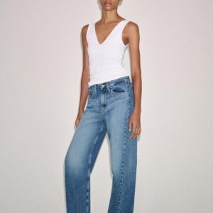 ZW COLLECTION ANKLE RELAXED FIT MID-WAIST JEANS
