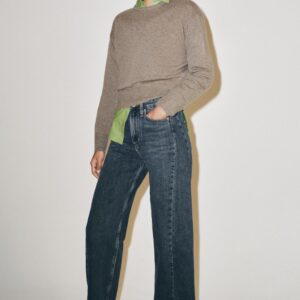 ZW COLLECTION MID-WAIST RELAXED ANKLE JEANS