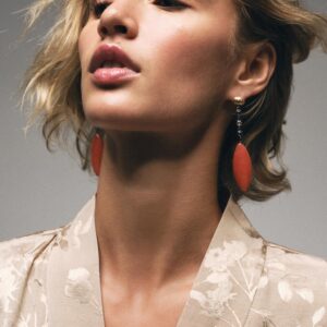 STONE AND JEWEL EARRINGS