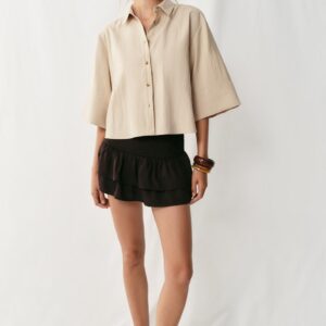 SHORT SHIRT WITH WIDE SLEEVES