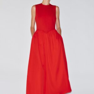 COMBINED MIDI DRESS
