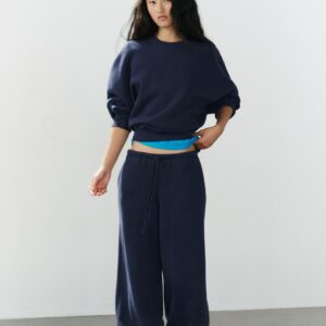 SWEATSHIRT AND TROUSERS SET - NAVY BLUE