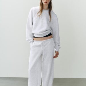 SWEATSHIRT AND TROUSERS SET - GREY MARL