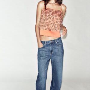 SEQUINNED CROP TOP