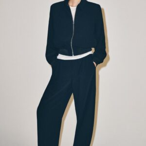 ZW COLLECTION BOMBER JACKET WITH SHOULDER PADS