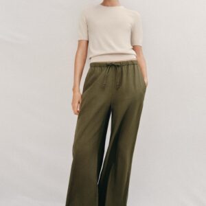 BASIC PLAIN KNIT SHORT SLEEVE TOP