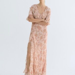 FLORAL PRINT RUFFLED DRESS