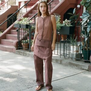 TURN-UP WAIST TROUSERS