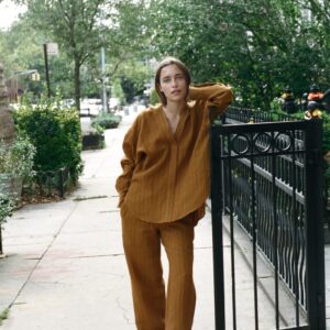 100% LINEN STRIPED SHIRT