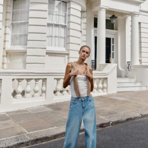 Z1975 MID-WAIST BAGGY JEANS WITH TURN-UP HEMS