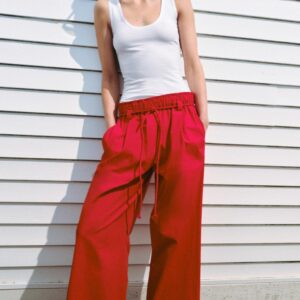 ZW COLLECTION POPLIN TROUSERS