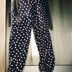 ZW COLLECTION POLKA DOT SAROUEL TROUSERS