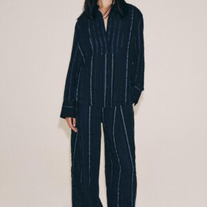 ZW COLLECTION STRIPED PALAZZO TROUSERS