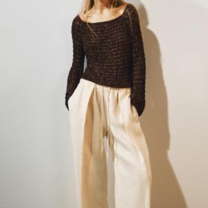 BOAT NECK KNIT JUMPER