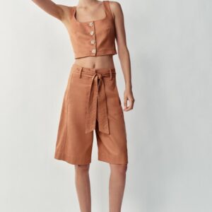LONG BERMUDA SHORTS WITH BELT