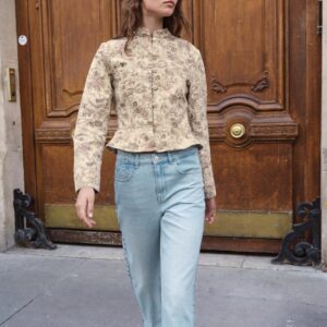 Z1975 FLORAL PRINT DENIM JACKET